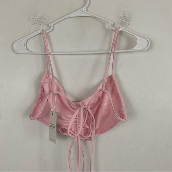NWT LA HANA SWIM pink bikini top - Picture 2 of 5